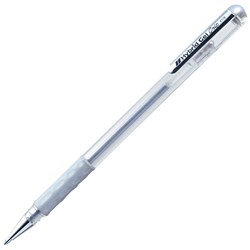 PENTEL K118 GEL INK PEN Hybrid Roller Grip Silver